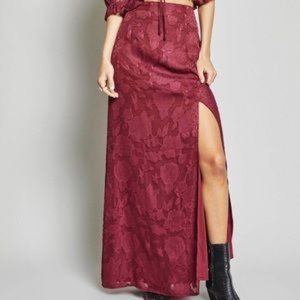 SAGE THE LABEL Maxi Slit Skirt